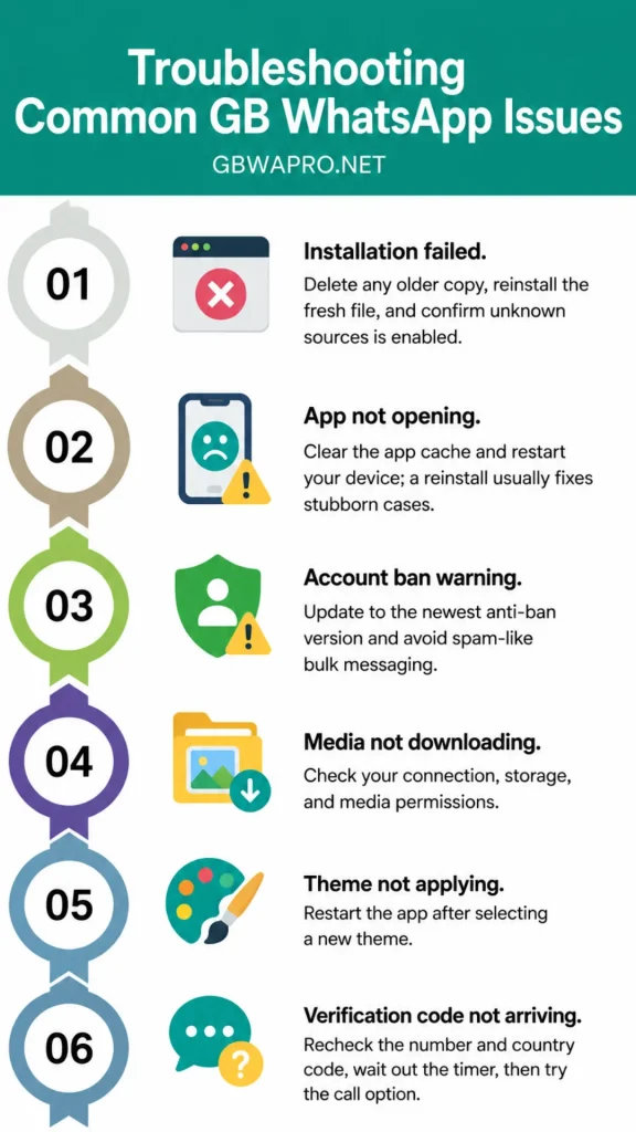 Troublesshooting Common GB WhatsApp