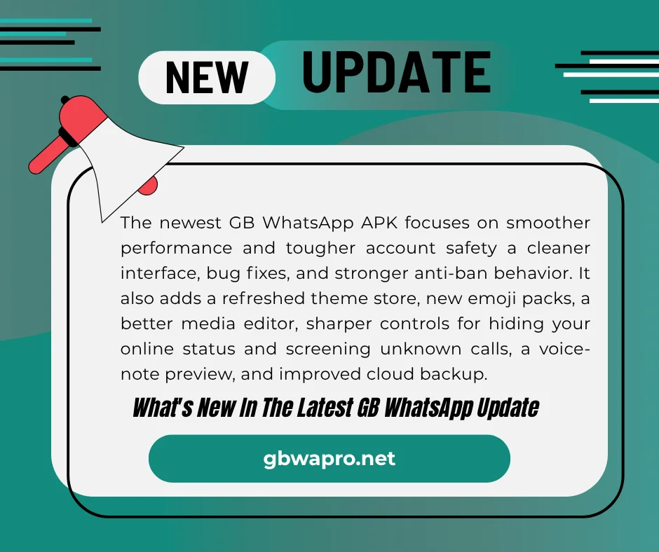 What's new in Updated Version GB WhatsApp Pro 18.80