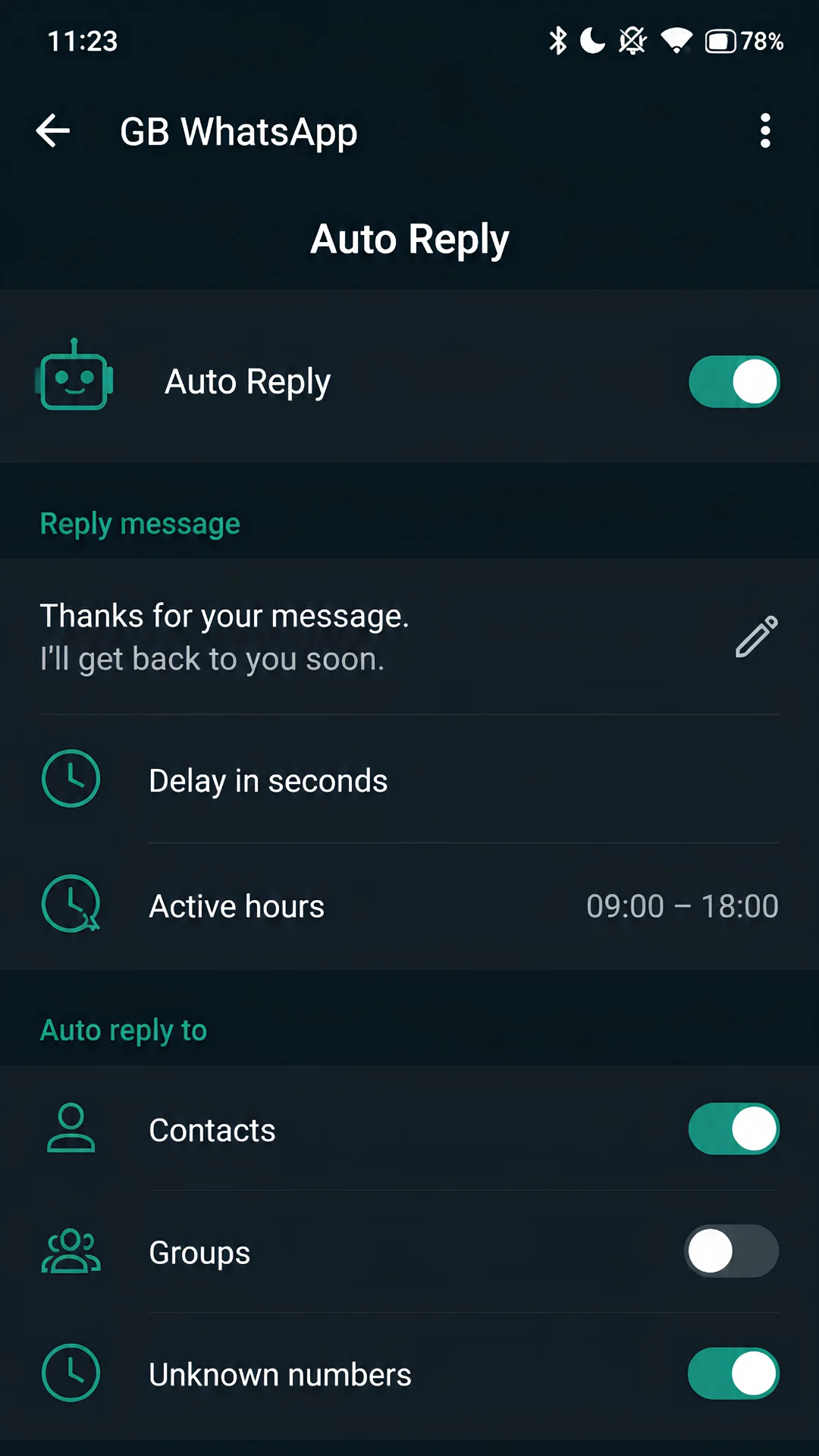 Auto Reply