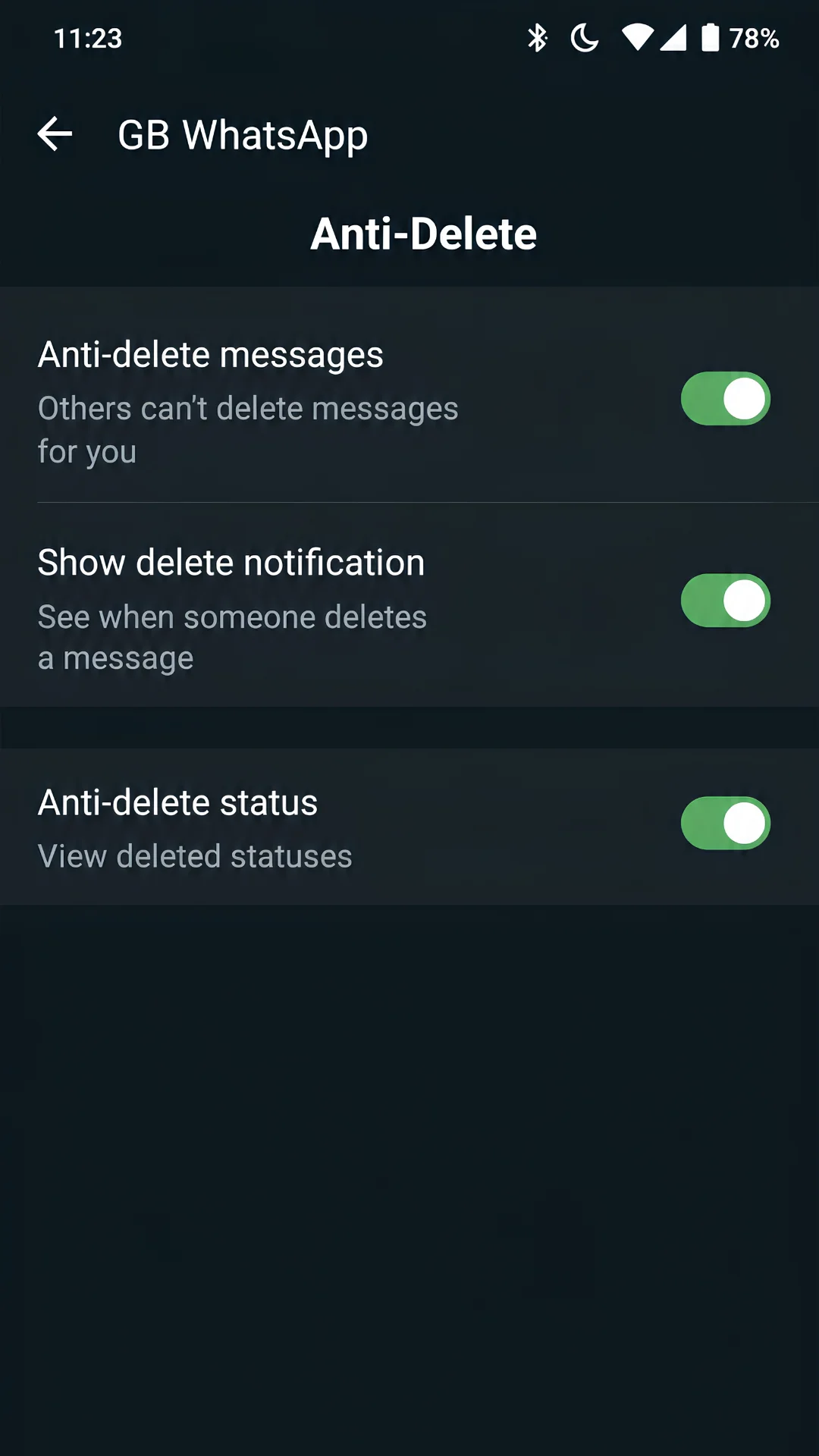 Anti Delete Messages